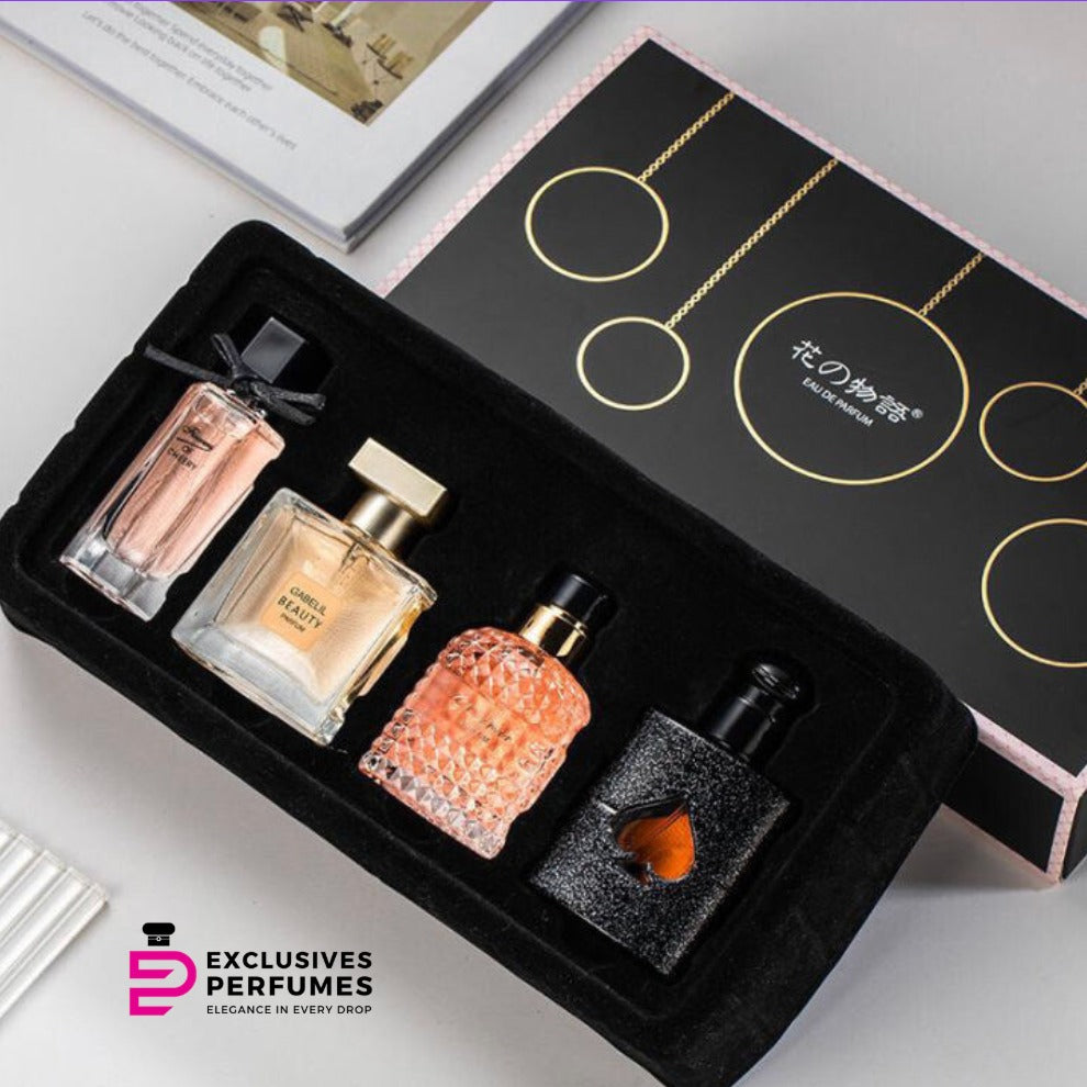 PERFUME GIFT SET FOR WOMEN – 4pc Valentine’s Day Luxury Scent Collection